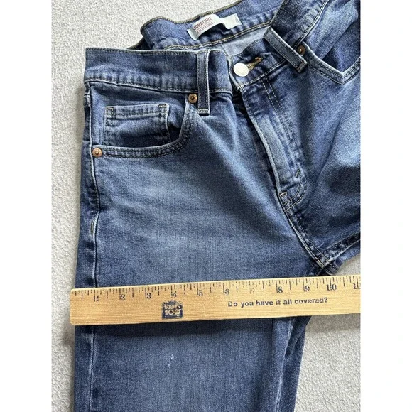 Signature Levi Strauss Jeans Mens 29x30 Blue Relaxed Fit Denim Stretch Waterless